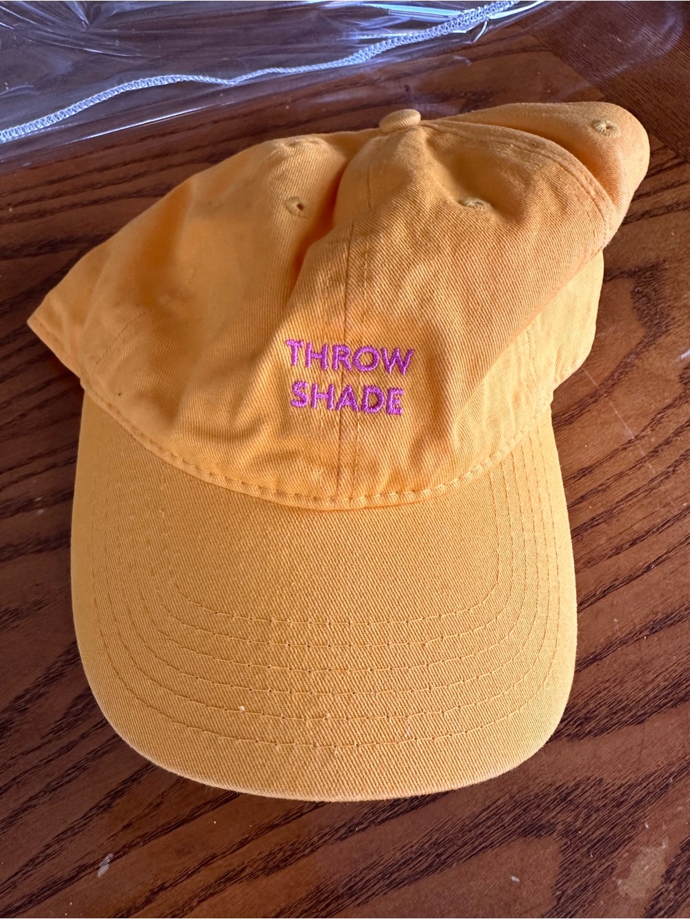 DRUNK ELEPHANT Throw Shade Orange Embroidered Cap